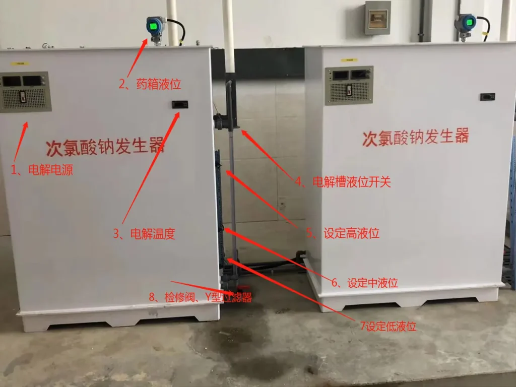 100g次氯酸钠发生器、1000g/h电解法次氯酸钠发生器、1000g/h电解盐次氯酸钠发生器、1000g/h智能型电解法次氯酸钠发生器、
